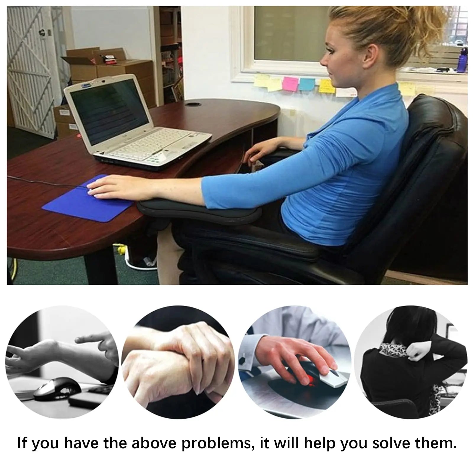 Ergonomic Arm Rest Support – Relieve Pressure & Work Comfortably All Day! Baidya shipping