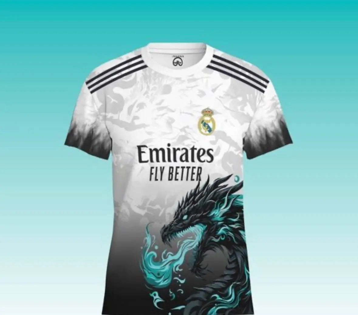 🔥 Real Madrid Dragon Edition Jersey – Limited Design 🔥 Baidya shipping