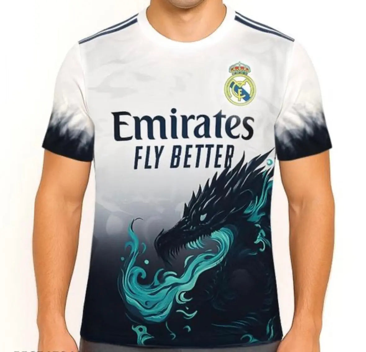🔥 Real Madrid Dragon Edition Jersey – Limited Design 🔥 Baidya shipping