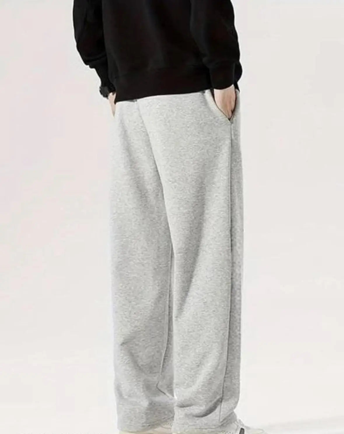 Classic Oversized Grey Sweatpants – Comfort Fit Edition Baidya shipping