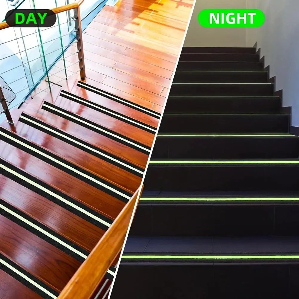 Safety Grip Tape with Night Glow – Slip-Resistant, Weatherproof & Easy to Apply (5M) Baidya shipping