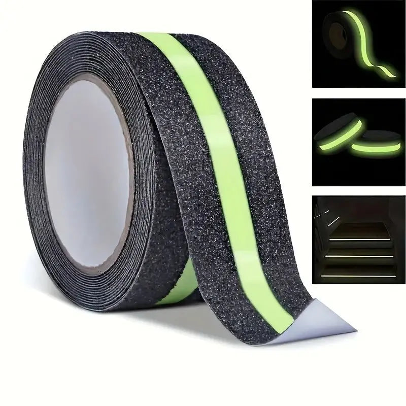 Safety Grip Tape with Night Glow – Slip-Resistant, Weatherproof & Easy to Apply (5M) Baidya shipping