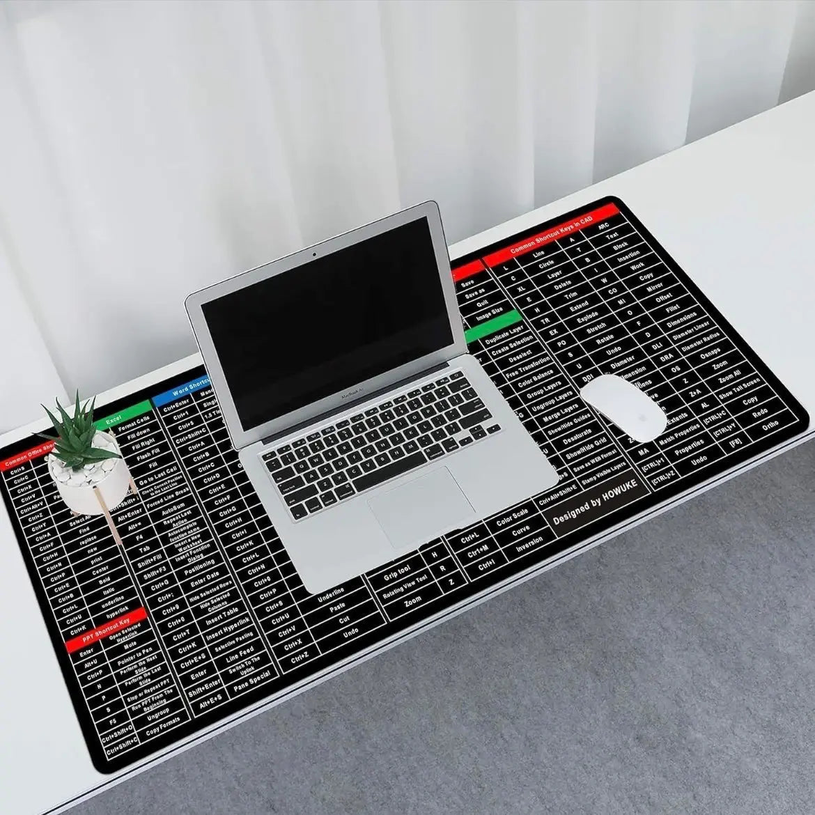 Pro Shortcut Guide Desk Pad for Office & Study Baidya shipping