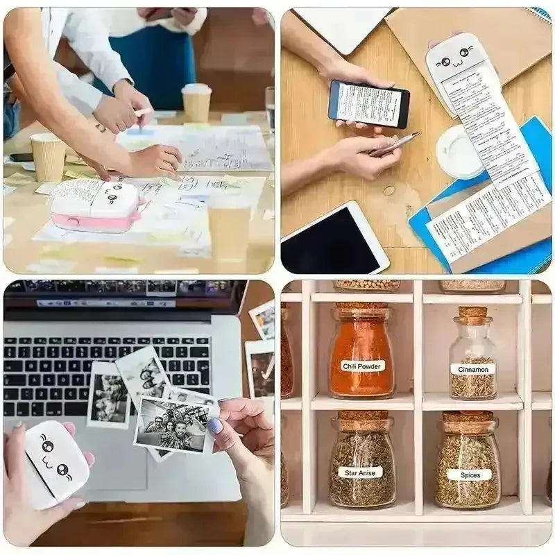 Cute Mini Pocket Thermal Printer – Portable Wireless Bluetooth Printer for Notes, Photos & Labels Baidya shipping